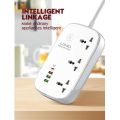 LDNIO WiFi Smart Power Strip 2500W 3 Power Socket 4 USB Ports. 