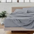 Double 4 Pcs Set Stripes Bedsheet Set With Pillow Cover And Quilt Cover Sirak Khol Sirak Cover Mix Cotton King Size 4 Pcs Sets. 