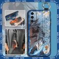 protective Dirt-resistant Phone Case For Samsung Galaxy S20FE/S20 Fan Edition/S20 Lite Wristband ring Cartoon Lanyard. 