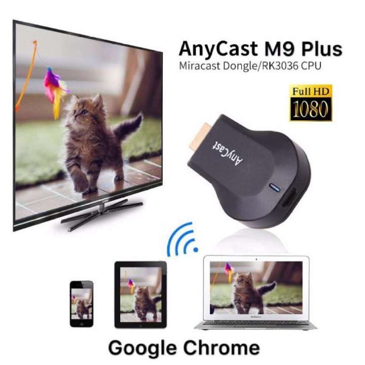 Anycast%20M9%20Plus%20Hd%20Wifi%20Display%20Dongle%20Receiver%201080P%20Hdmi%20Tv%20Dlna%20Airplay%20Miracast%20-%20Image%205