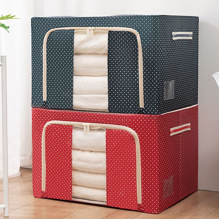 Storage%20Box%20Foldable%20Large%20Capacity%20Oxford%20Cloth%20Clothes%20Sundries%20Organizer%20Case%20For%20Household%2066ltr-1Pcs%20-%20Image%202