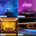 Uonevic LED Lights with Music Synchronization Color Changing ED Light Bar Sound RGB Sales promotion L Neon Light Strip Waterproof 1-5M 5V RGB in Wall Game Room TV Party. 