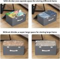Neat Nook / Dual Compartment Storage Bins with Lids, Large Collapsible Storage Boxes with Lids. 