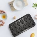 fasdaga 4 Packs Non-Stick Madeleine Pot, Baking Mold 12 with Shell Cake Baking Tray Chocolate Non-Stick Baking Tray. 