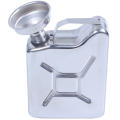 FORIDE 4X Mini Stainless Steel 5Oz Hip Flask Liquor Alcohol Fuel Gas Gasoline Can. 
