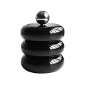 Qtip Holder Dispenser Resin Cotton Swab Dispenser Desktop Jars Bathroom Nordic Style Bathroom Canister Storage Easy Install A. 