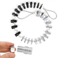 Portable Thread Tester Bolt Nut Screw Bolt 26 Male/Female Size Gauge Measuring Tool Kit. 