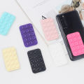 Silicone Suction Phone Holder Mat Multifunctional Suction Cup Wall Stand Square Anti-Slip Double Side Case Mount Back Sticker A JUE. 