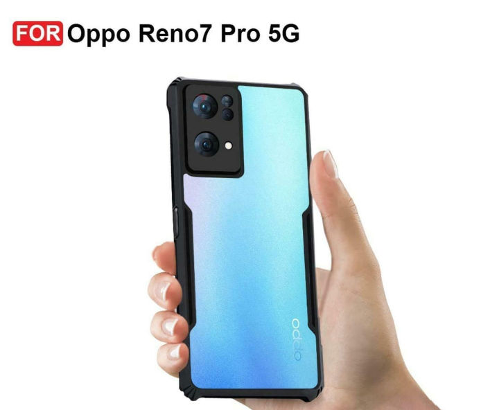 For Oppo Reno 7 Pro 5G Back Case - Clear PC Back Hybrid Transparent Phone Cover