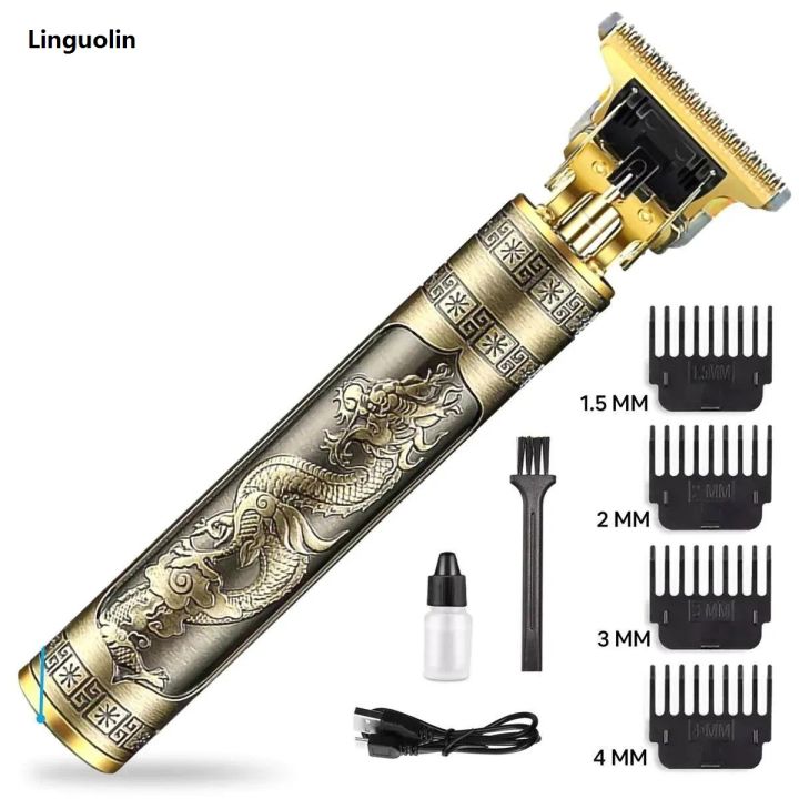 Linguolin%20Hair%20Clippers%20for%20Men,%20Pro%20Li%20Close%20Cutting%20Trimmer,%20T-blade%20Electric%20Rechargeable%20Grooming%20Kit%201.5/2/3/4%20mm%20Zero%20Gapped%20Detail%20Barber%20Haircut%20(Dragon)%20-%20Image%202