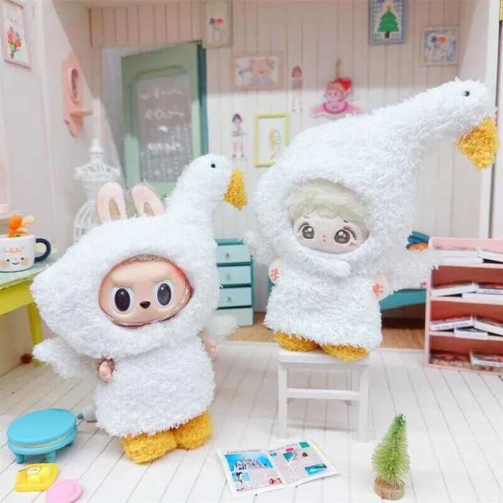 Labubu%2010cm%2015cm%20Clothes%20Cotton%20Big%20White%20Goose%20Jumpsuit%20Set%20Plush%20Toy%20Doll%20Dress%20Up%20-%20Image%202