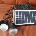 GDLITE Solar Lighting Kit Inverter Light With Solar Charging System With 3 Bulbs GD-8017A Emergency Solar Light. 