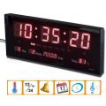 Led Digital Calendar Jh3615 Digital Led Wall Clock, Length 36 Cm With Calendar And Temperature Display. 