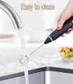 USB Rechargeable Milk Frother Handheld Multi - functional Electric Foam Maker With 2 Stainless Whisks , 3 - Speed Adjustable Mini Milk Foamer For Blending Bulletproof Coffee , Latte , Cappuccino Hot Chocolate. 