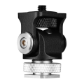 Hot Shoe Adjustable Monitor Holder Mount Camera Tilt 180 Degree with Cold Shoe Mount and Tripod Head. 