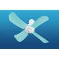 Portable Mini Indoor Ceiling Fan With Power Switch Four Wings Easy And Comfortable To Carry. 