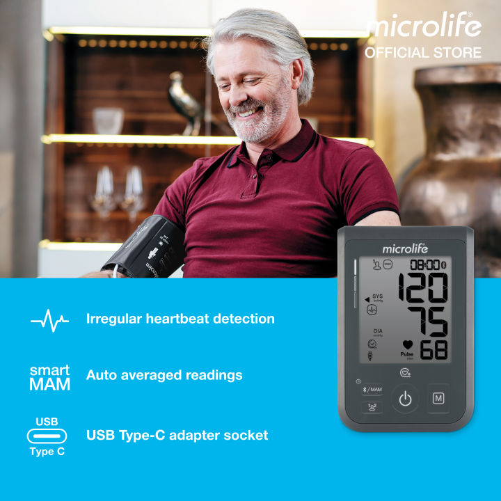 Microlife%20BP%20B4%20BT%20Bluetooth%C2%AE%20%7C%20Digital%20Blood%20Pressure%20Monitor%20for%20Home%20Use%20%7C%20Fully%20Automatic%20Upper%20Arm%20BP%20Machine%20%7C%20Large%20LCD%20Display%20%7C%20Memory%20for%202%20Users%20%7C%20Comfortable%20Cuff%20(22%E2%80%9342%20cm)%20%7C%20Battery%20Operated%20or%20Type-C%20Data%20Cable%20-%20Image%205