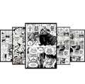 Anime Manga Posters / A4 Size / 20 Pieces Random From One Piece Naruto Jujutsu Kaisen Demon Slayer. 