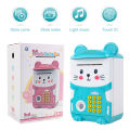 Cute ATM Machine with Fingerprint Password Safe Box with Handle ATM Music Coin Box Bank With Fingerprint Digital. 