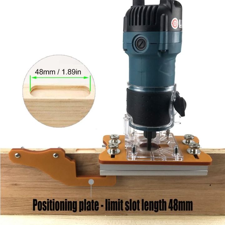 Fastening A Wood Router Durable Woodworking Router Slotting Locator Invisible Fasteners ...