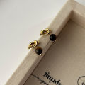 Medra style knotted tiger's eye stone stud earrings for women unique niche design sense of high-end earrings for girlfriend fashion earrings. 