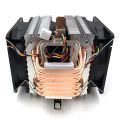 CPU Cooler Fan Cooling for AMD 1155 1366 General 6 Heat Pipe CPU Fan Temperature Control 3-Pin Single Wind Streamer Red. 