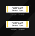 Push Pull vertical sign Kit of 2 Indoor or Outdoor Plastic Signs with double tape - Informative Signs |. 