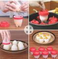 Silicone Egg Steamer Eggies Boil Egg Cooker Hard- Boiled Eggs. 