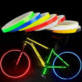 1cmx8m Universal Bike Reflective Stickers Bicycle Fluorescent Protective MTB Cycling Tape Adhesive Night Riding Safety Equipment Motorcycle Car Accessories. 