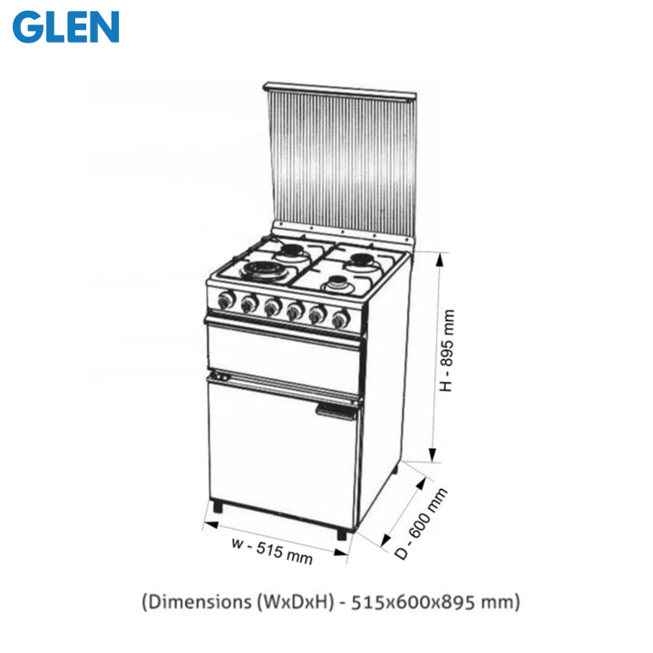 Glen%20Cooking%20Range%20Stainless%20Steel%20Gas%20Grill,%20Gas%20Oven%201%20Triple%20Ring%20Burner,%203%20Aluminium%20Alloy%20Burners%20-%20Image%202