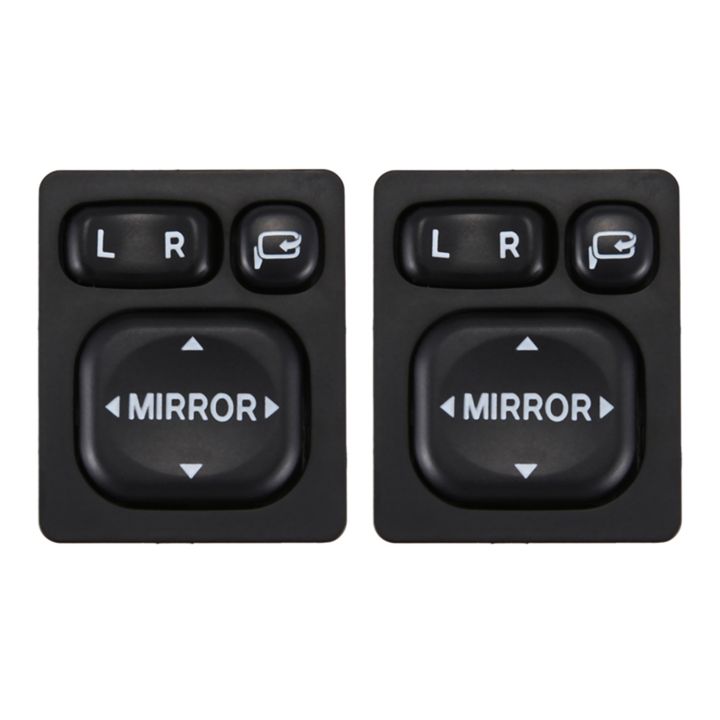 JINMY 2X New Door Mirror Folding Switch Fit for Vios 84872-52040