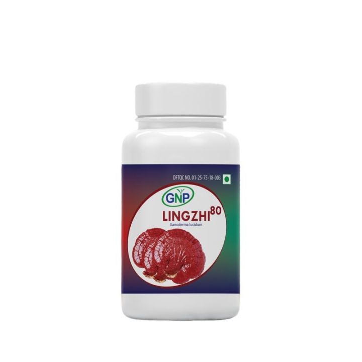 GNP Lingzhi-80 Mushroom Health Supplement  (90 capsules)