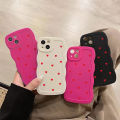Soft Wavy Lines Love Heart Phone Case For iPhone 11 Case iPhone 13 12 14 15 Pro Max XR XS X 6 7 8 Plus SE 2020 Silicone Cover. 