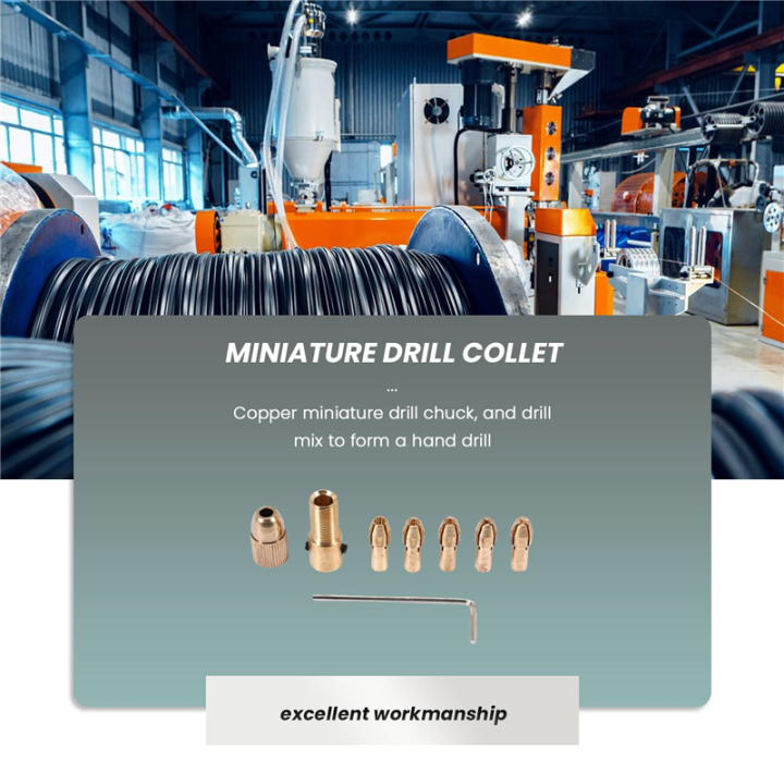 8Pcs%200.5-3mm%20Small%20Electric%20Drill%20Bit%20Collet%20Mini%20Chuck%20Tool%20Kit%20-%20Image%204