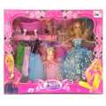Barbie Style Fashion Princess Doll Set Playset with Dresses and Makeup Toys For Kids. 