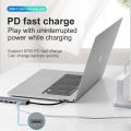 USB C Hub Type C Hub Adapter 8 In 1 With Ethernet 4K HDMI USB 3.02 87W PD USB-C Data Port And SD TF Docking Station. 