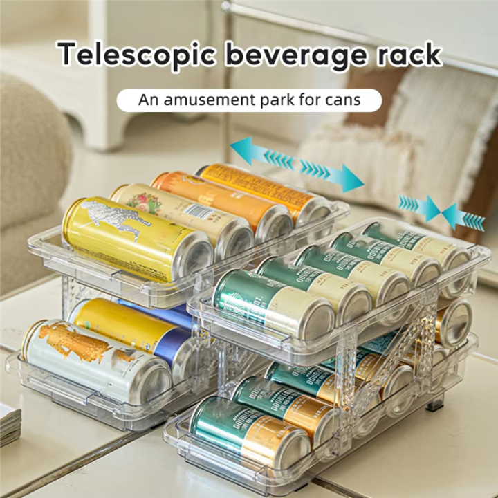 Stackable%20Refrigerator%20Can%20Organizer%20Clear%20Plastic%20Beverage%20Dispenser%20&%20Food%20Storage%20Rack%20Storage%20Rack%20for%20Soda,%20,%20Canned%20Goods%20-%20Image%202