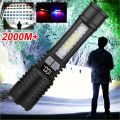 Bizhangpengshu2025 2025 NEW Most Powerful Flashlight With Side Light 5 modes Long Range 2000m Rechargeable LED Flashlight Tactical Torch Emergency Spotlight. 
