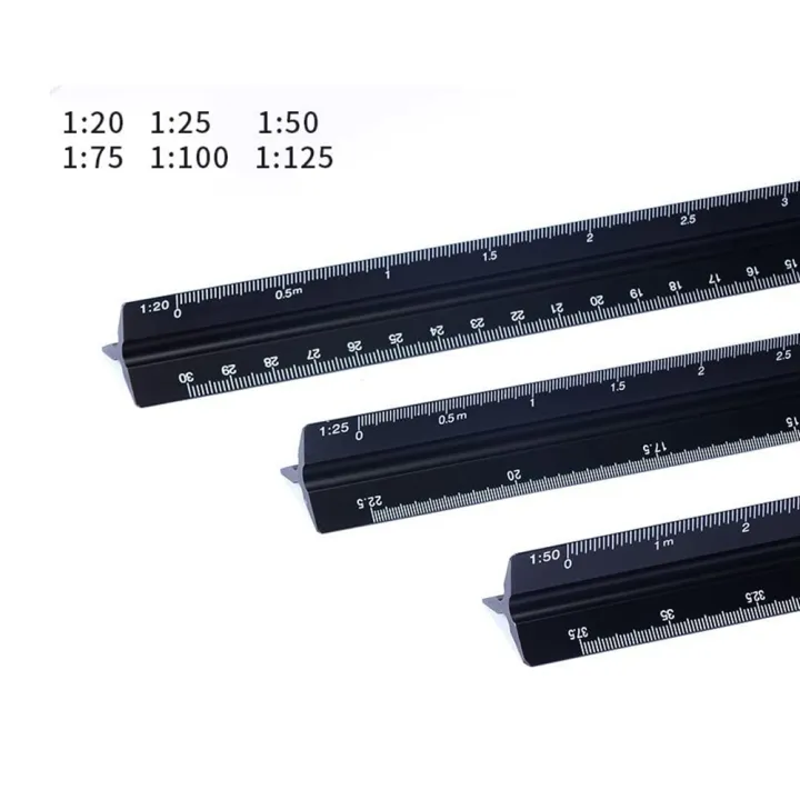 Architectural%20Ruler%2030%20cm%20Aluminum%20Triangular%20Ruler%20Various%20Scales%201:20,%201:25,%201:50,%201:75,%201:100,%201:125%20for%20Architects%20-%20Image%204