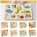 Preschool Learning Montessori Hand Grab Boards Toys Cartoon Creative Tangram Jigsaw Game Colorful Number Children Montessori Toys Birthday Gifts. 