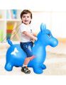 Kids Hopping Horse Musical Toy, Inflatable Jumping Horse Ride-on Bouncy. 