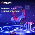 Plextone Xmowi R1 Rgb Lighting Wired Gaming Headset 200Mm Cable Length Adjustable Omnidirectional Volume And Microphone. 