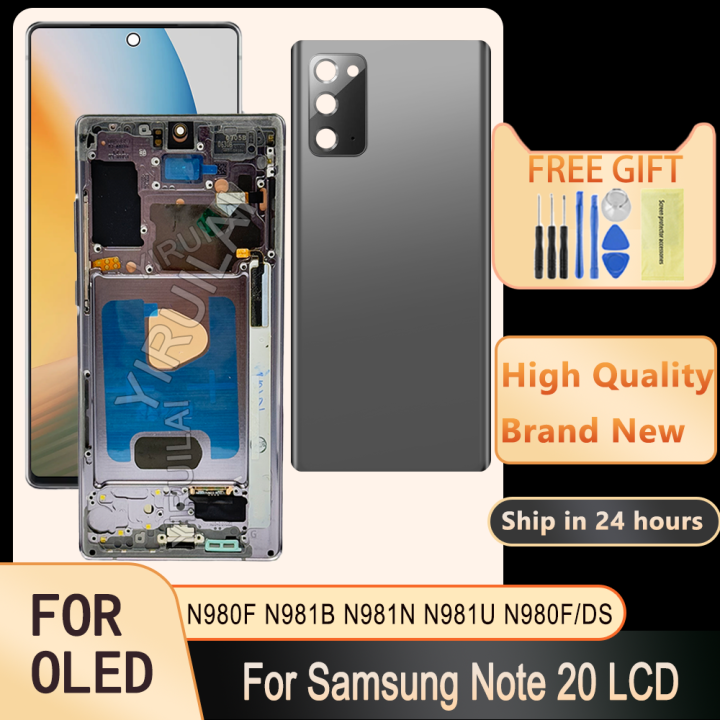 HOT%20Super%20OLED%20Note20%205G%20with%20Frame%20LCD%20For%20Samsung%20Galaxy%20Note%2020%20N980F%20N980F/DS%20N981B/DS%20N981U%20Display%20Touch%20Screen%20Digitizer%20-%20Image%202