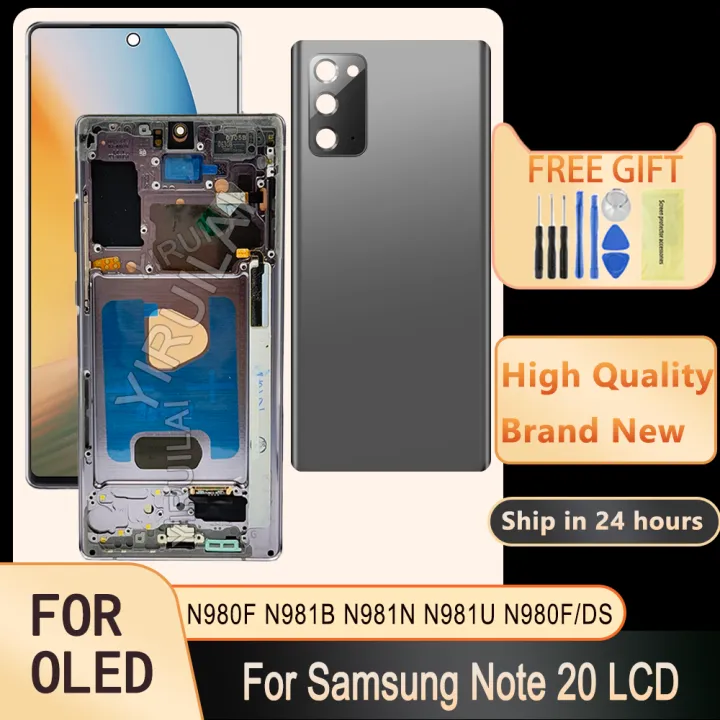 HOT%20Super%20OLED%20Note20%205G%20with%20Frame%20LCD%20For%20Samsung%20Galaxy%20Note%2020%20N980F%20N980F/DS%20N981B/DS%20N981U%20Display%20Touch%20Screen%20Digitizer%20-%20Image%202