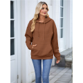 Women's Hoodies Brown XL. 