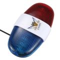 NCANRUI 2X Bicycle Cycling 4 Tones 6 LED Electronic LED Warning Lights Siren Horn Beeper Bell. 