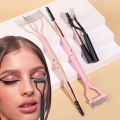 Eyelash Separator Metal Teeth Foldable Eyelash Curler Beauty Makeup Stainless Eyelash Brush Comb Mascara Curl Makeup Tool. 