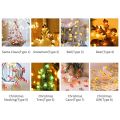 10ft 30LED Christmas Decorative Hanging Light Warm White Fairy String Light Party Home. 