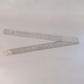 2 Pcs Steel Ruler 12 Inch /30  Cm Long Iron Ruler Stainless Steel Ruler Scale With Conversion Table In 2 Mm. 