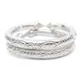 Pattern Design Pair Silver Plated Kalli For Women. 